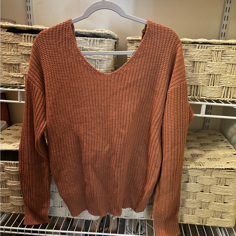 Fashion nova tie back sweater